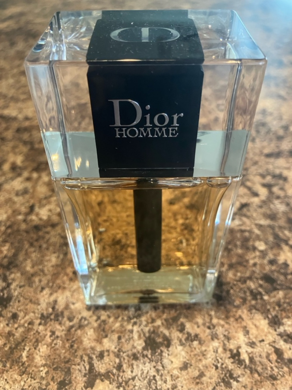 Dior Homme Clear Bottle with Amber and Black Accents